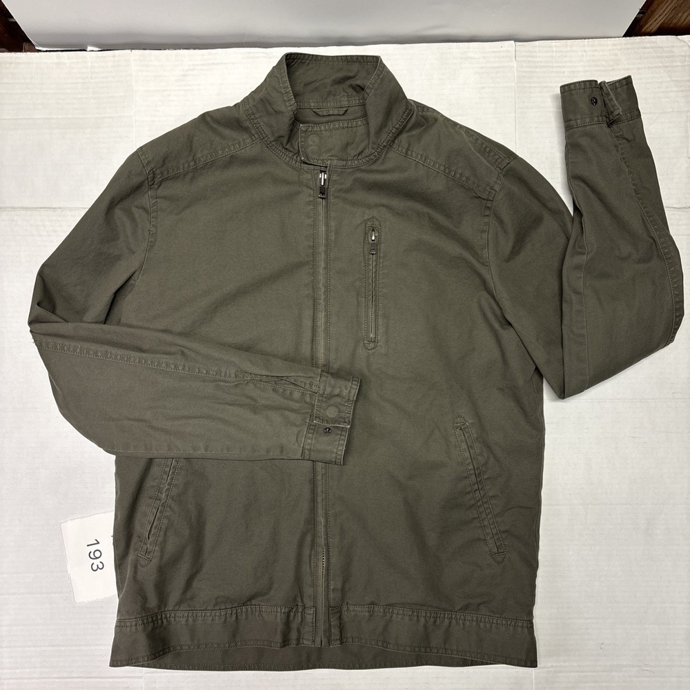 Rodd & Gunn Armitage Harrington Jacket Men's Large Olive Green Cotton Twill